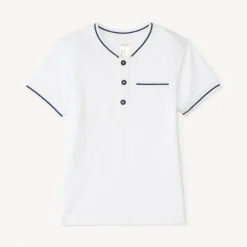 Polo manches courtes uni à col teddy pour bébé garçon