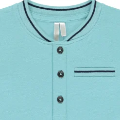 Polo manches courtes uni à col teddy pour bébé garçon