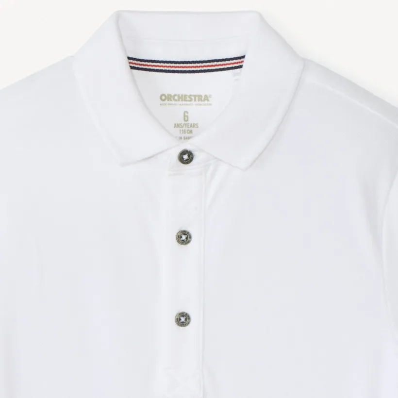 Polo manches courtes uni coton pour garçon