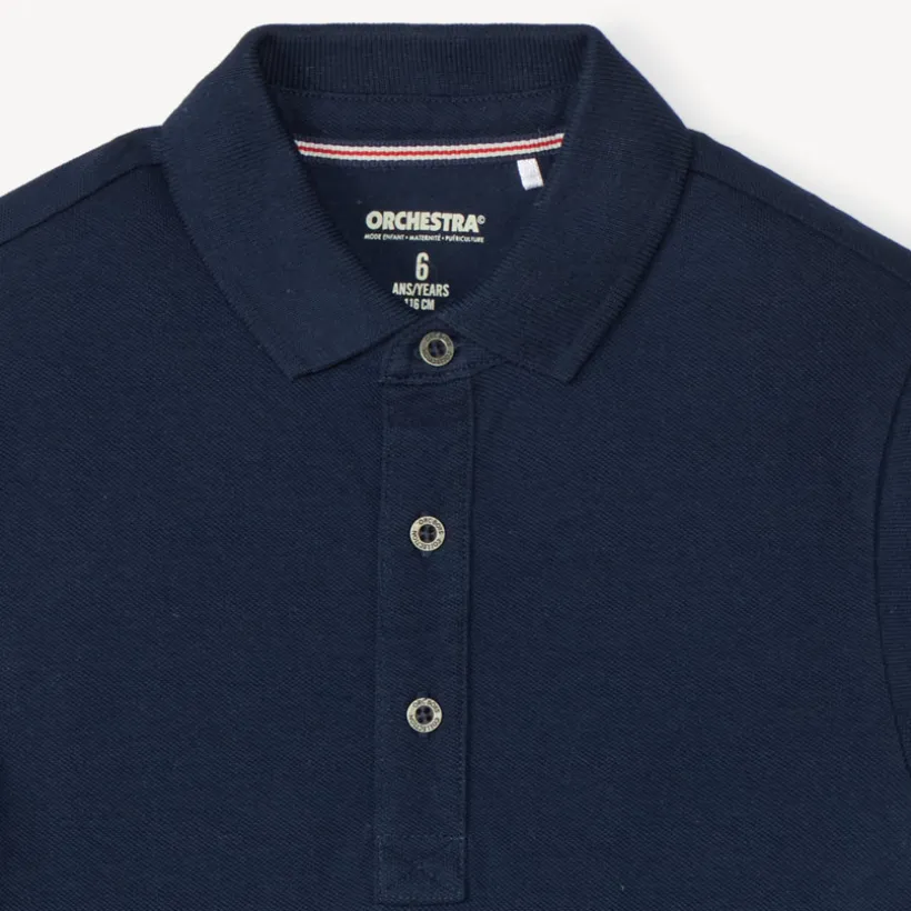 Polo manches courtes uni coton pour garçon