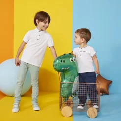 Polo manches courtes uni en coton piqué pour garçon
