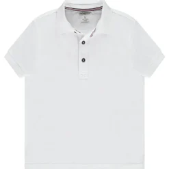 Polo manches courtes uni en coton piqué pour garçon