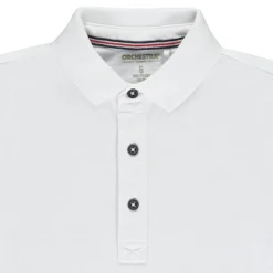 Polo manches courtes uni en coton piqué pour garçon