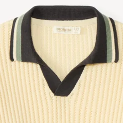 Polo manches longues en tricot pour garçon
