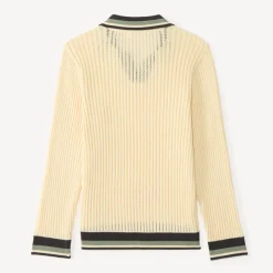 Polo manches longues en tricot pour garçon