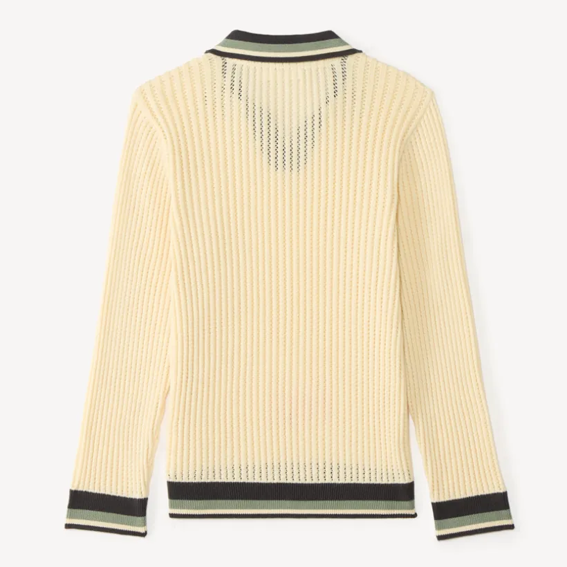 Polo manches longues en tricot pour garçon