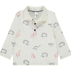 Polo manches longues imprimé dinosaures pour bébé garçon