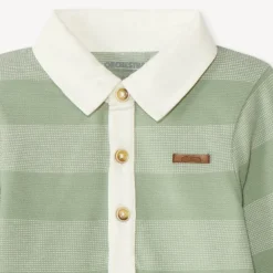 Polo manches longues rayé effet 2 en 1 pour bébé garçon