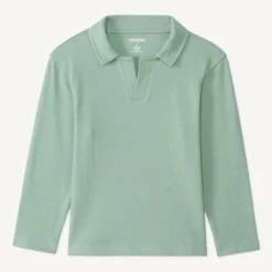 Polo manches longues uni pour garçon