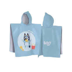 Poncho de bain imprimé Bluey 60 x 120 cm