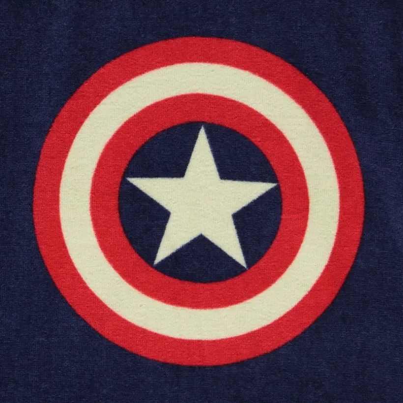 Poncho de bain ludique Captain America Marvel pour garçon