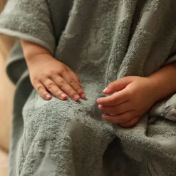 Poncho de bain éponge en jacquard Miffy sea green