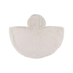 Poncho de voyage en fausse-fourrure beige