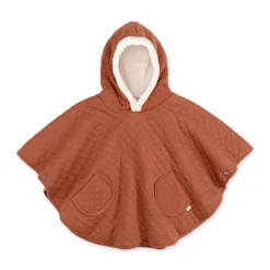 Poncho de voyage 9-36M matelassé et doublé brick