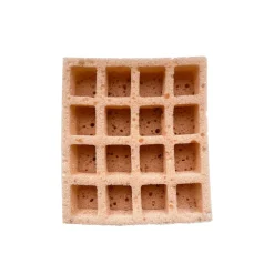 Éponge de douche en forme de gaufre
