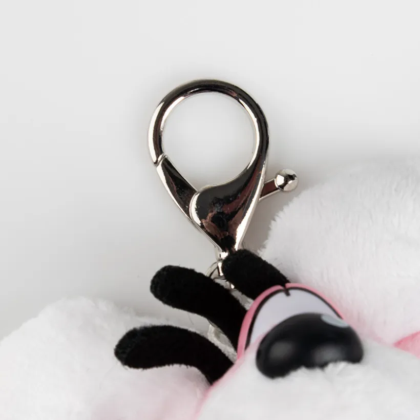 Porte clé peluche Diddl en tenue d'été - 15 cm