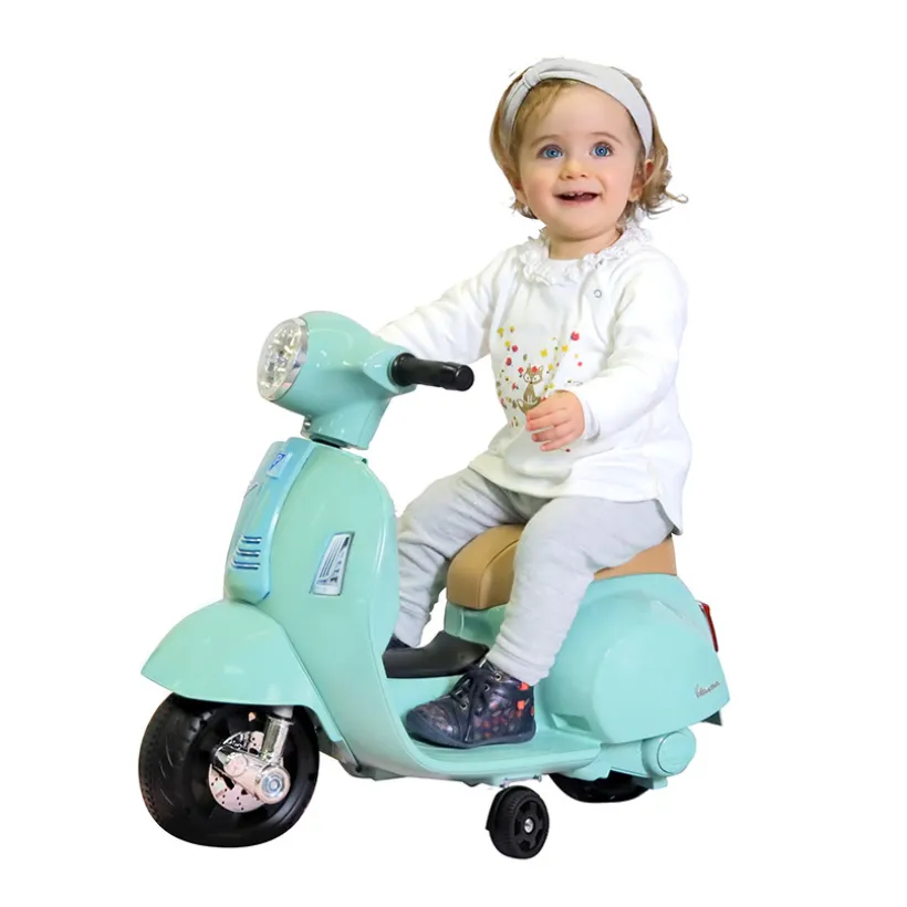 Porteur mini Vespa GTS électrique vert d'eau