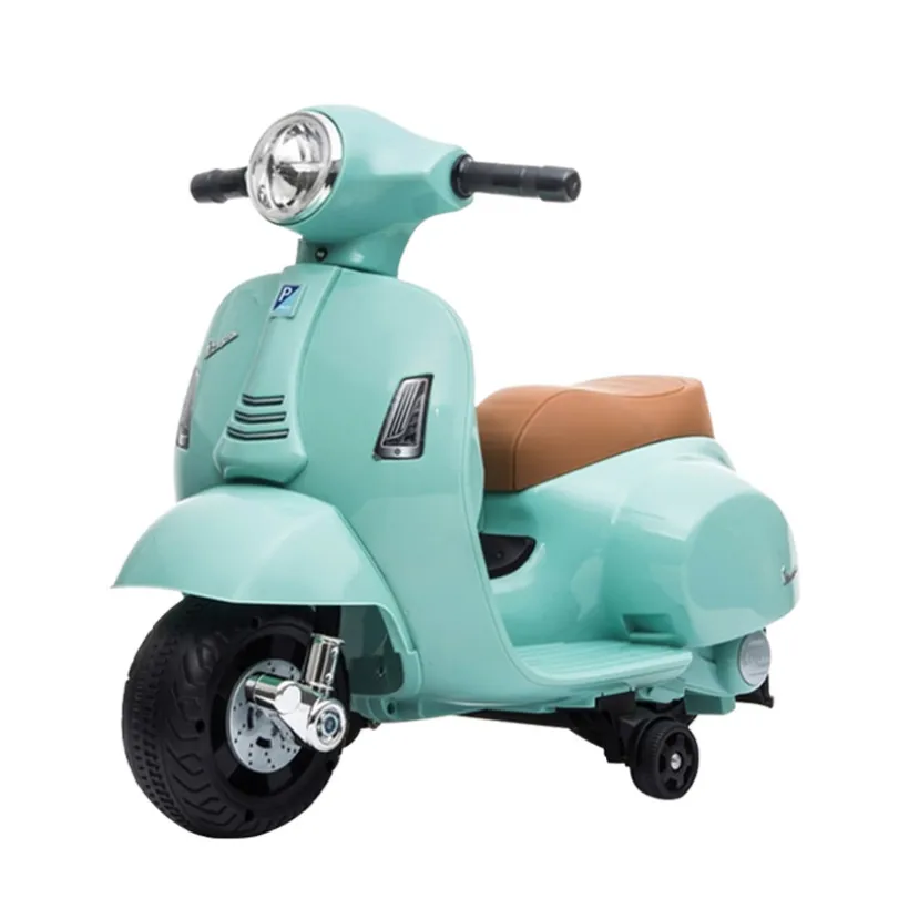 Porteur mini Vespa GTS électrique vert d'eau