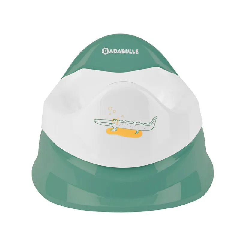 Pot d'apprentissage avec cuvette amovible - Crocodile vert