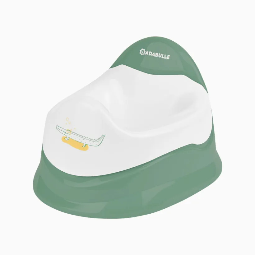 Pot d'apprentissage avec cuvette amovible - Crocodile vert