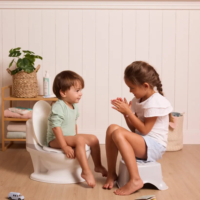 Pot d'apprentissage mini toilette sonore blanc