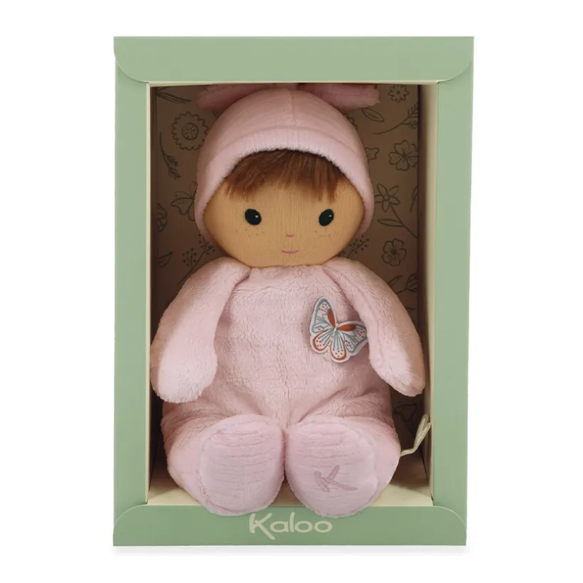 Poupon en tissu Tendre Bébé Camélia rose