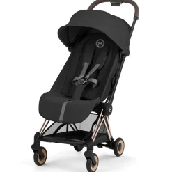 Poussette Canne Coya ultra-compacte 2026 Rose Gold/Sepia Black