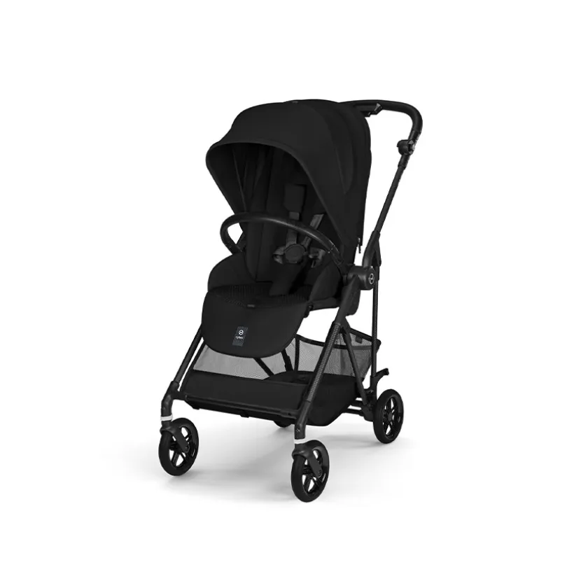 Poussette compacte ultralégère Melio 2026 - carbon/magic black
