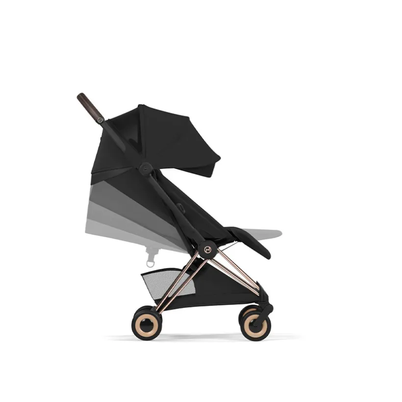 Poussette Coya Style Châssis Matt Black - Sepia Black