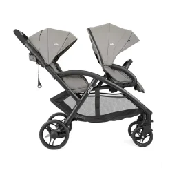 Poussette double pour jumeaux Evalite Duo pebble