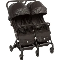 Poussette double premium Aria Twin - Noir