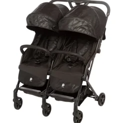 Poussette double premium Aria Twin - Noir