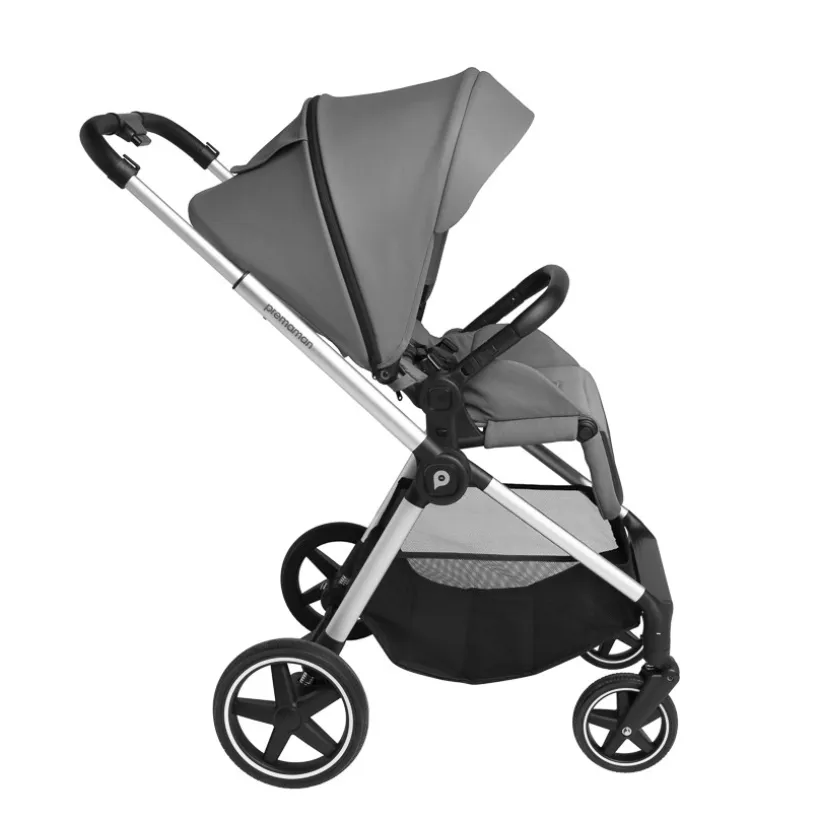 Poussette duo Athéna Xelium + siège-auto i-Prim gris/noir