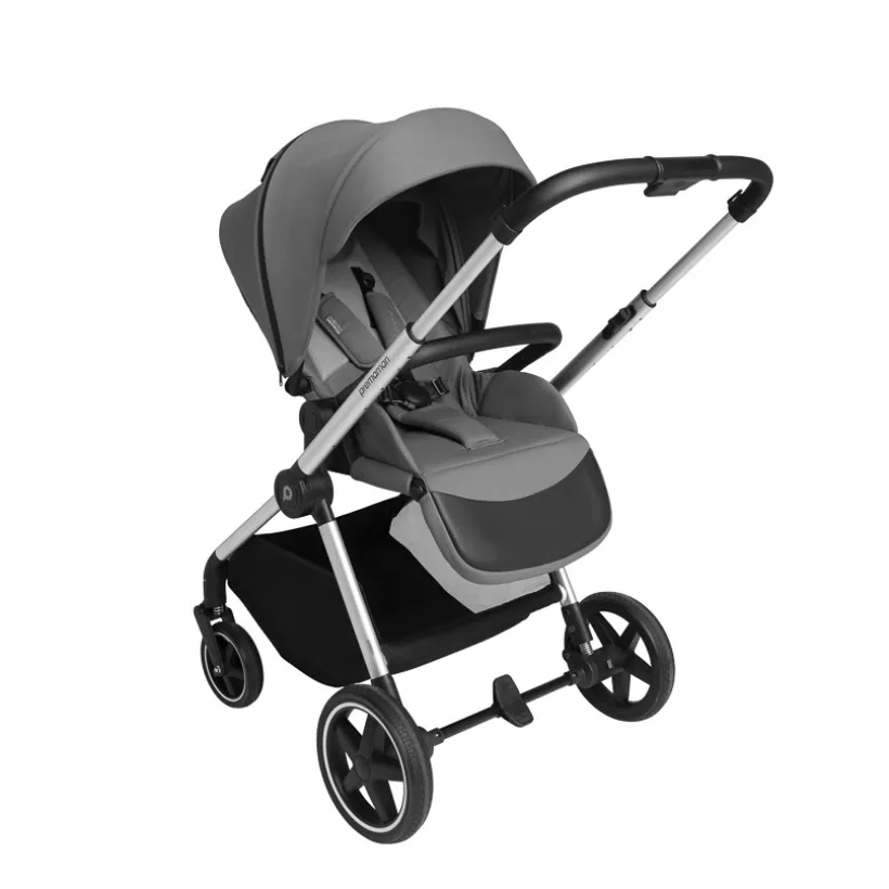 Poussette duo Athéna Xelium + siège-auto i-Prim gris/noir
