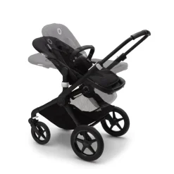 Poussette duo Fox 2 complète - Noir et Bleu Vapeur