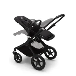Poussette duo Fox 2 complète - Noir et Bleu Vapeur