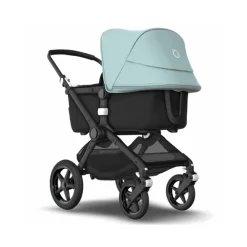 Poussette duo Fox 2 complète - Noir et Bleu Vapeur