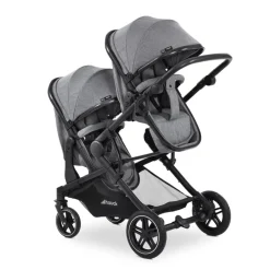 Poussette jumeaux Atlantic Twin Melange Grey