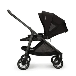 Poussette réversible avec roues pivotantes 360° Swiv caviar