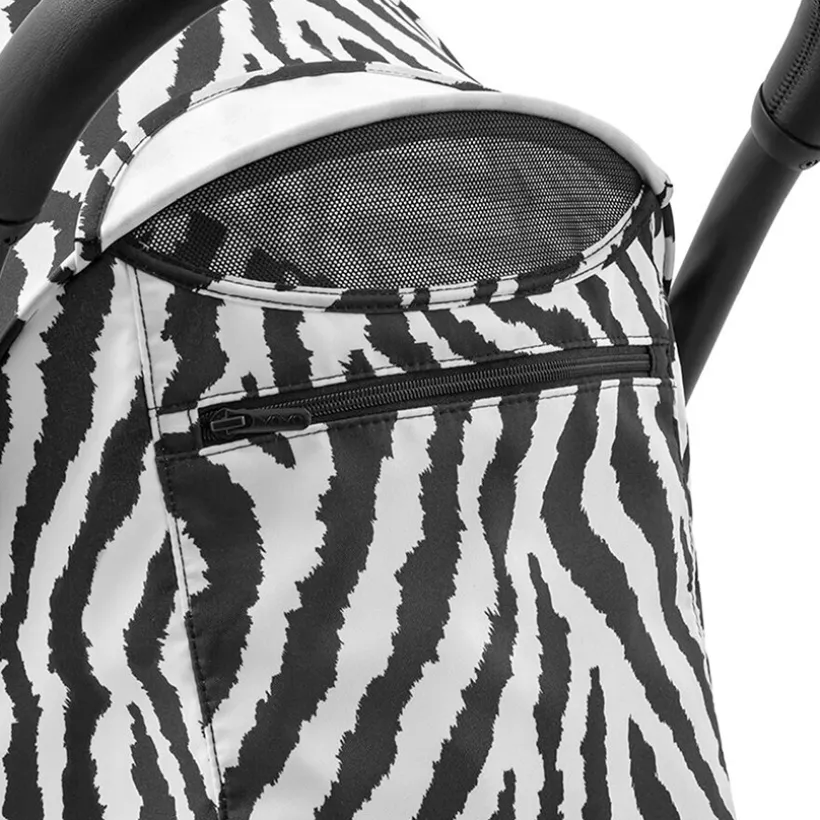 Poussette Stokke® YOYO³ à partir de 6 mois - cadre noir/zèbre