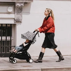Poussette Stokke® YOYO³ à partir de 6 mois - cadre noir/zèbre