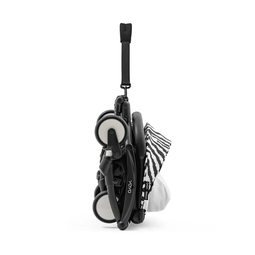 Poussette Stokke® YOYO³ à partir de 6 mois - cadre noir/zèbre