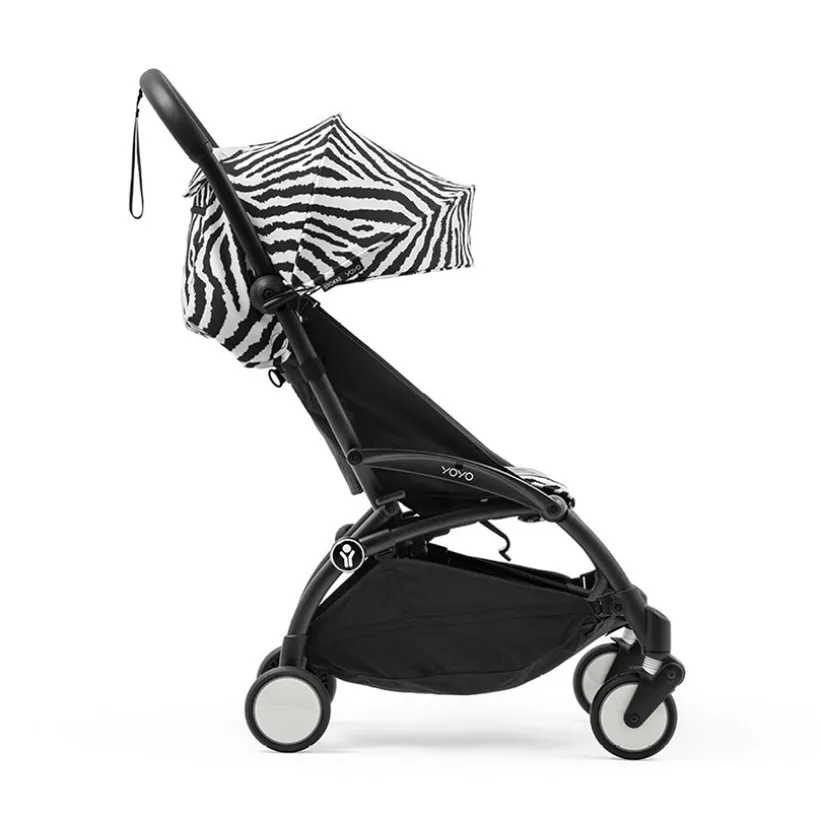 Poussette Stokke® YOYO³ à partir de 6 mois - cadre noir/zèbre