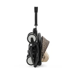 Poussette Stokke® YOYO³ à partir de 6 mois - cadre noir/léopard