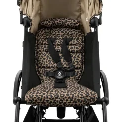 Poussette Stokke® YOYO³ à partir de 6 mois - cadre noir/léopard