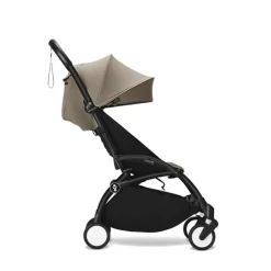 Poussette Stokke® YOYO³ à partir de 6 mois - cadre noir/taupe