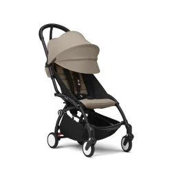 Poussette Stokke® YOYO³ à partir de 6 mois - cadre noir/taupe
