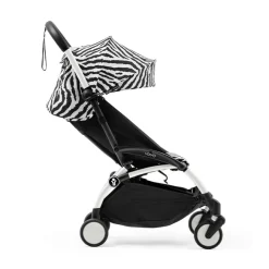 Poussette Stokke® YOYO³ à partir de 6 mois - cadre blanc/zèbre