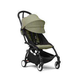 Poussette Stokke® YOYO³ à partir de 6 mois - cadre noir/olive