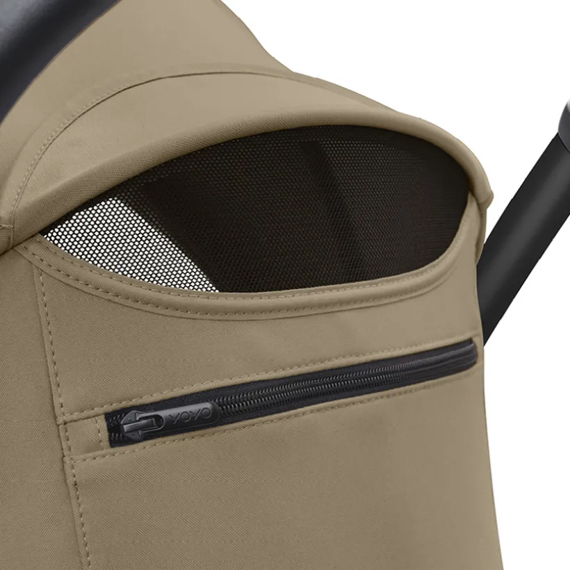 Poussette Stokke® YOYO³ à partir de 6 mois - cadre noir/toffee